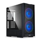 Lian Li Lancool 206 Mid-Tower Computer Case/Gaming Cabinet - Black | Support ATX/Micro-ATX/Mini-ITX | Pre-Installed 2 x 160mm PWM (ARGB) Fans - G99.LAN206RX.in