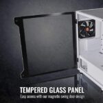 Thermaltake S100 Tempered Glass Snow Edition Micro-ATX mini-Tower Computer Case with 120mm Rear Fan Pre-Installed CA-1Q9-00S6WN-00, White - Image 5