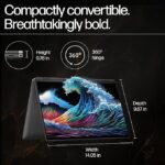 HP Spectre x360 AI Laptop, Intel Ultra 7 155H, 12 TOPS, 32GB DDR5, 2TB SSD, (Win 11, Office 21, Black, 2kg), Touchscreen, 2.8K, OLED, 16-inch(40.6cm), Intel Arc graphics, 9MP camera, Backlit, aa0665TU - Image 2