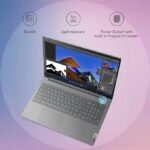 Lenovo ThinkBook 15 Intel Core i5 12th Gen Processor Antiglare Thin and Light Laptop (16GB RAM | 512GB SSD | Windows 11 Home | Office 2021 | Backlit Keyboard | Mineral Grey | 1.7 Kg)15.6" (39.62cm) FHD Display - Image 3