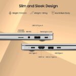 Samsung Galaxy Book3 Thin and Light Laptop (Intel Core i5 13th Gen Processor  (16 GB RAM | 512 GB SSD | Windows 11 Home | Silver | 1.58 Kg  with MS Office)15.6 Inch Screen - Image 4