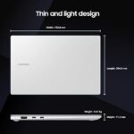 Lenovo Yoga Slim 7 IPS Thin & Light Laptop (Intel Evo Core i5 11th Gen Processor | 16GB RAM | 512GB SSD | Windows 11 | Office 2021 | Backlit | FPR | 1Yr Warranty | Slate Grey | Aluminium Surface | 1.36Kg), 14" (35.56cm) FHD - Image 3