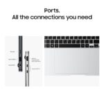 Samsung Galaxy Book4 Pro (Intel Core Ultra 5 125H Processor | 16GB RAM | 512GB SSD | Windows 11 Home | MS Office 2021 | Fingerprint Reader | Platinum Silver )14" Dynamic AMOLED 2X Touchscreen - Image 4