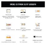 ASUS ROG Strix G17 , 17.3-inch (43.94 cms) FHD Screen 144Hz, AMD Ryzen 7-6800H Gen Processor, RTX 3050 4GB Graphics, Gaming Laptop (16GB RAM | 512GB SSD | Windows 11 | Green | 2.5 Kg), G713RC-HX021W - Image 5