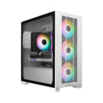 Cooler Master Elite 301 ARGB (M-ATX) Mini Tower Cabinet (White)