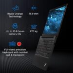 Lenovo ThinkPad E15 Antiglare Thin and Light Laptop  (Intel Core i3 11th Gen Processor | 8GB RAM | 256GB SSD | Windows 11 Home | MS Office H&S 2021 | FPR | Black | 1.7 kg) 15.6-inch (39.62 cm) FHD - Image 6