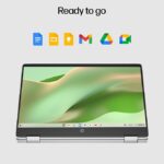 (Refurbished) HP Chromebook x360 Thin & Light Laptop (Intel Celeron N4120 | 4GB LPDDR4 | 64GB eMMC | Intel UHD Graphics | Dual Speakers | BrightView Display | Chrome 64 | White | 1.49 kg | White)14-inch (35.6 cm) Display - Image 5