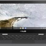 (Refurbished) ASUS Chromebook Flip Intel Celeron Dual Core Gen Processor - (11.6 inches | 4 GB RAM | 64 GB EMMC Storage | Chrome OS) C214MA-BU0452 2 in 1 Laptop (Dark Grey | 1.20 Kg)