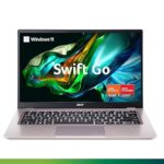 Acer Swift Go 14 Thin and Light Premium Laptop AMD Ryzen 5 7530U Hexa-Core  Gen Processor (8GB RAM | 512 GB SSD | Windows 11 Home | MS Office Home and Student) Pure Silver, SFG14-41, 35.56 Screen cm (14.0") Full HD