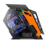 ENTWINO Warrior, Premium Gaming Cabinet, CPU Case Supports 7 RGB Fans, USB 3.0, Tempered Glass Panels, Heavy Duty Metal Frame, Only Case Without RGB Fans & Power Supply - Image 5