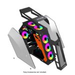 ENTWINO Warrior, Premium Gaming Cabinet, CPU Case Supports 7 RGB Fans, USB 3.0, Tempered Glass Panels, Heavy Duty Metal Frame, Only Case Without RGB Fans & Power Supply - Image 6