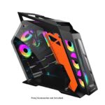 ENTWINO Warrior, Premium Gaming Cabinet, CPU Case Supports 7 RGB Fans, USB 3.0, Tempered Glass Panels, Heavy Duty Metal Frame, Only Case Without RGB Fans & Power Supply - Image 2