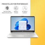 HP 15s intel core i5 12th Gen Processor (8GB RAM |  512GB SSD | Windows 11 |  Intel Iris Xe Graphics | Dual Speakers | Fast Charge |Natural Silver |  Alexa Built-in | MSO 2021 15s)15.6-inch (39.6 cm) Display - Image 2