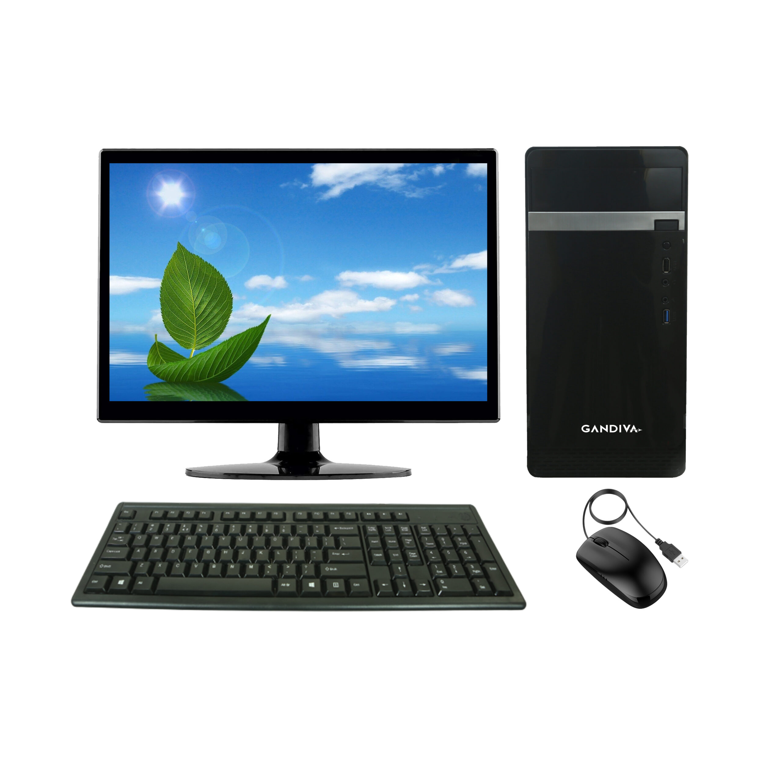 i51-1.jpg Gandiva® Professional CI53RD 15.6" Desktop Computer(Core I5 3rd Gen CPU/16GB DDR3 RAM/480GB SSD+2TB HDD/2GB Graphics/DVD/15.6" Monitor)Windows & MS Office(Trial Version)&Antivirus(Free Version) - Image 1