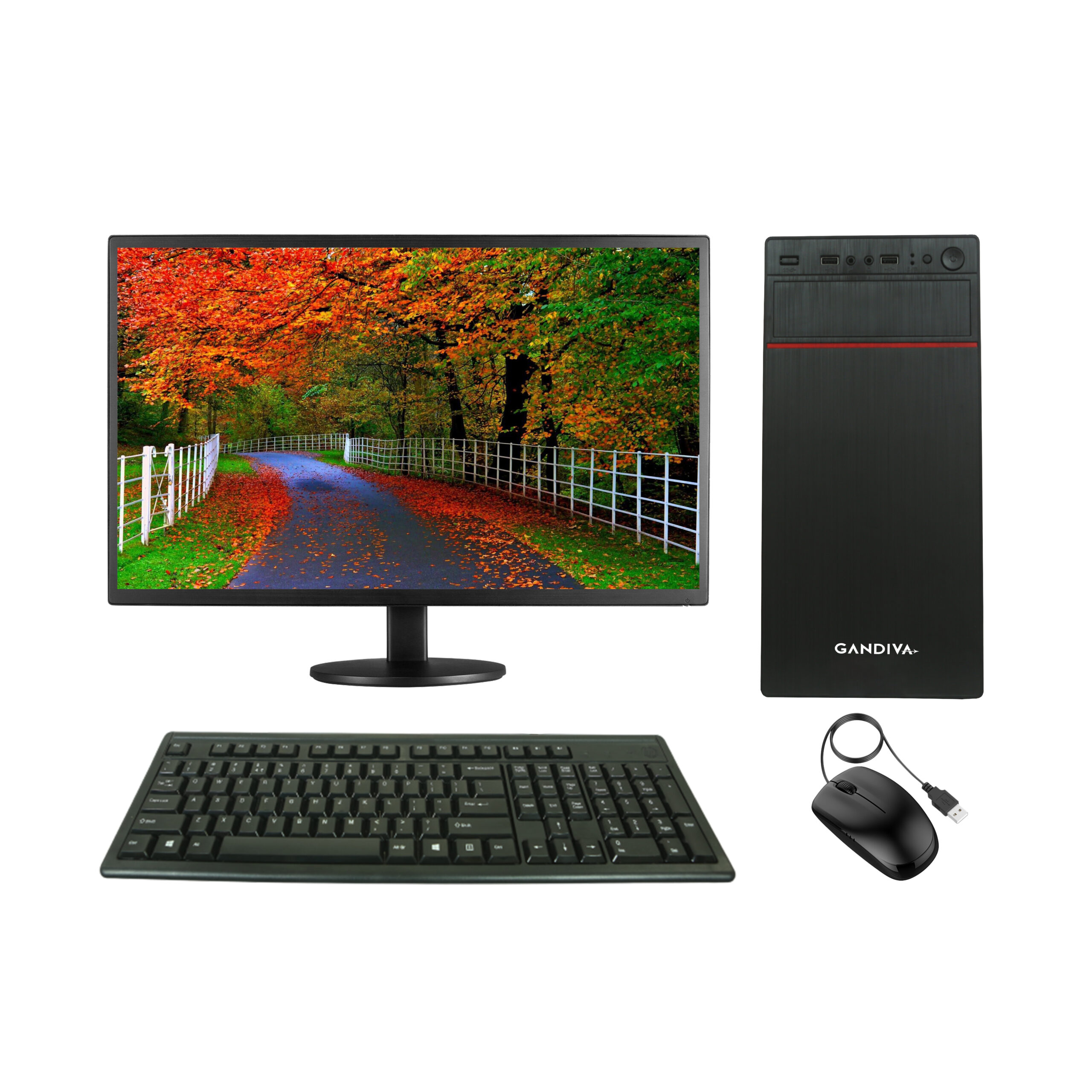 i54.jpg Gandiva® Economical CI32ND 20" Desktop Computer(Core I3 2nd Gen CPU | 4GB DDR3 RAM | 500GB HDD | 20" Monitor)Windows 10&MS Office(Trial Version)& Antivirus(Free Version) - Image 1
