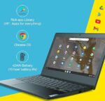 Lenovo IdeaPad Slim 3 Chromebook Intel Celeron N4020 4th Gen  Processor 11.6'' Screen (29.46cm) HD Thin & Light Laptop (4GB RAM | 64GB eMMC | Chrome OS | Upto 10hr Battery | 2W x2 HD Speaker | Onyx Black | 1.12Kg), 82BA001PHA - Image 5
