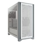 Corsair 4000D Airflow Tempered Glass Mid-Tower ATX Computer Case/Gaming Cabinet - White color