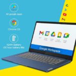 Lenovo IdeaPad Slim 3 Chromebook Mediatek Kompanio 520 14" (35.56cm) FHD IPS 250 Nits Chromebook (8GB RAM | 128GB EMMC Storage SSD | Chrome OS | HD 720p Camera | 2Wx2 Stereo Speakers | Abyss Blue | 1.3Kg), 82XJ002RHA - Image 3