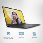 Dell Inspiron 3511 Laptop, (Intel Core i3-1115G4 Gen Processor | 8GB RAM DDR4 | 512GB SSD Card | Windows 11 + MSO'21 | 15.6"Screen (39.62cm) FHD, 3 Sided Narrow Border Design with FHD display | 15 Month McAfee | Carbon Black | 1.8kg - Image 2