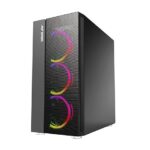 Ant Esports ICE-511MT Mid Tower Mesh Gaming Cabinet Computer Case Supports E-ATX, ATX, Micro-ATX, Mini-ITX Motherboard with Sliding Tempered Glass Side Panel, 4 x 120mm ARGB Front & Rear Fans - Image 4