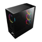 Ant Esports ICE-511MT Mid Tower Mesh Gaming Cabinet Computer Case Supports E-ATX, ATX, Micro-ATX, Mini-ITX Motherboard with Sliding Tempered Glass Side Panel, 4 x 120mm ARGB Front & Rear Fans - Image 2