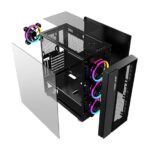 Ant Esports ICE-511MT Mid Tower Mesh Gaming Cabinet Computer Case Supports E-ATX, ATX, Micro-ATX, Mini-ITX Motherboard with Sliding Tempered Glass Side Panel, 4 x 120mm ARGB Front & Rear Fans - Image 5