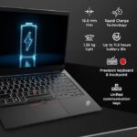 Lenovo ThinkPad E14 Intel Core i3 11th Gen Processor 14-inch Screen  (35.56cm) FHD Antiglare Thin and Light Laptop (4GB RAM | 256GB SSD | Windows 11 Home | FPR | Black | 1.59 kg), 20TAS18U00 - Image 2
