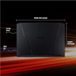 Acer Nitro 5 AN515-57 Intel Core i5-11400H Gen Processor 15.6 inches Screen(39.6cm) FHD 144Hz IPS Display Gaming Laptop (NVIDIA GeForce RTX 3050 Graphics | Windows 10 Home | 8GB DDR4 RAM | 256GB SSD+1TB HDD | 2.4kg - Image 2