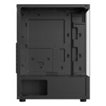 ICE Master Thunder Mid-Tower Computer Case/Gaming Cabinet – Black | Support ATX, M-ATX, ITX | Pre-Installed 2 Top & 1 Rear Rainbow Fans - Image 3