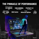 ASUS ROG Strix G16 (2023) 90WHr Battery, Intel Core i9-13980HX 13th Gen Processor, 16" QHD Screen+ 240Hz,3ms, 8GB RTX 4060, Gaming Laptop (16GB RAM | 1TB SSD | Windows 11 | Office 2021 | 4-Zone RGB | Gray | 2.50 Kg), G614JV-N4141WS - Image 3