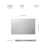 ASUS VivoBook Ultra K15 , 15.6-inch (39.62 cms) FHD Screen AMD Ryzen 7 5700U Gen Processor, Thin and Light Laptop (8GB RAM | 1TB HDD + 256GB SSD | Office 2019 | Windows 10 | Integrated Graphics | Silver | 1.8 kg), KM513UA-BQ713TS - Image 5