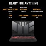 ASUS TUF Gaming F15 (2023) 90WHr Battery, Intel Core i7-12700H 12th Gen Processor, 15.6"  FHD Screen 144Hz, 8GB RTX 4060, Gaming Laptop (16GB RAM | 512GB SSD | Windows 11 | 1-Zone RGB | Gray | 2.20 Kg), FX507ZV-LP094W - Image 2