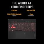 ASUS TUF Gaming F15 (2023) 90WHr Battery, Intel Core i7-12700H 12th Gen Processor, 15.6"  FHD Screen 144Hz, 8GB RTX 4060, Gaming Laptop (16GB RAM | 512GB SSD | Windows 11 | 1-Zone RGB | Gray | 2.20 Kg), FX507ZV-LP094W - Image 5