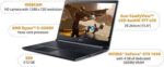Acer Aspire 7 AMD Ryzen 5 Hexa Core 5500U Gen Processor 15.6 inches Screen Gaming Laptop (8GB RAM | 512GB SSD | Windows 11 Home | 4GB Graphics | NVIDIA GeForce GTX 1650) A715-42G, Black, 2.15Kg - Image 2
