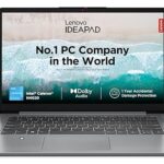 Lenovo IdeaPad Slim 1 Intel Celeron N4020 14" Screen(35.5cm) HD 220nits Thin and Light Laptop (8GB RAM | 256GB SDD | Windows 11 | Office 2021 | 1Yr Warranty + ADP | 3months Game Pass | Cloud Grey | 1.3Kg), 82V6006EIN
